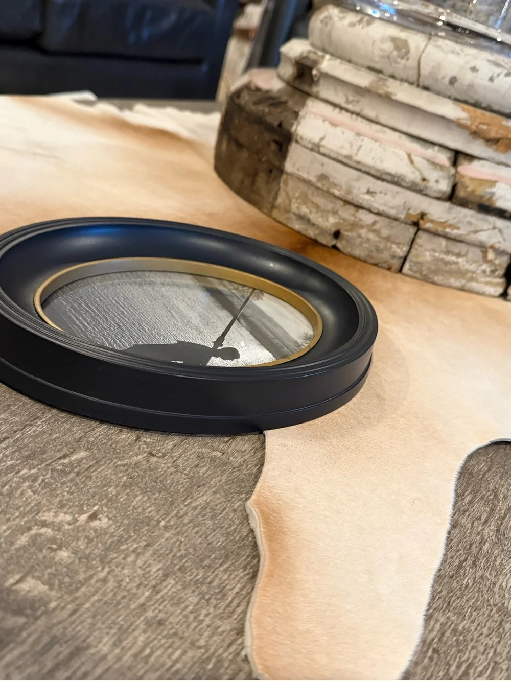 Oval Black Wall Photo Frame